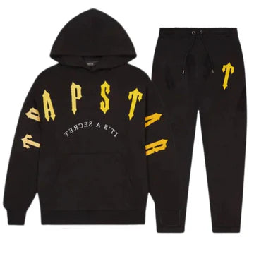 Trapstar Irongate Tracksuit Black Yellow