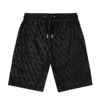 Trapstar Premium Irongate Monogram Shorts Black