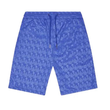 Trapstar Premium Irongate Monogram Shorts Blue